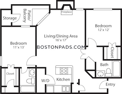 Quincy 2 Bed 2 Bath QUINCY  South Quincy - $2,935